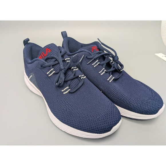 NEW Fila Verso Running Shoes Mens Sz 11 Navy Blue Low Top Sneakers 1RM00981-422 - Picture 4 of 12